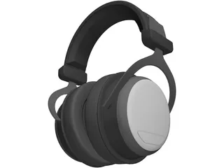 Earphones Headset 3D Model preview