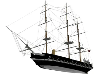 Jylland Frigate 3D Model preview