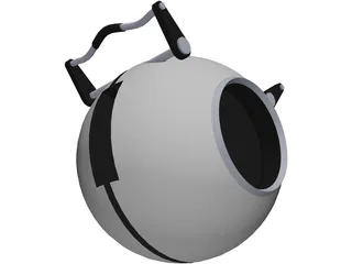 Portal 2 Game Character Wheatley 3D Model preview