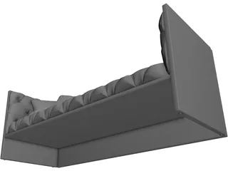 Sofa 3 Seater 3D Model preview