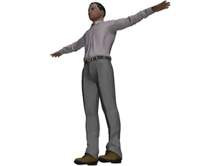 Business Man 3D Model preview