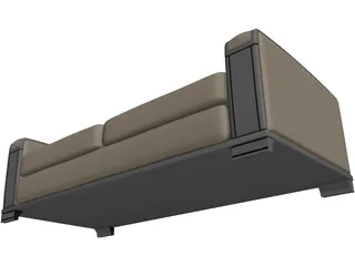Ellesalotti Zenone Sofa 3D Model preview