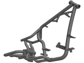 Harley Frame 3D Model preview