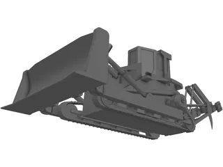 D8 Bulldozer 3D Model preview