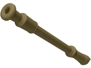 Flute 3D Model preview