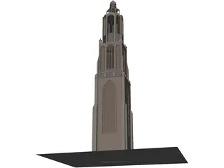 Onze Lieve Tower 3D Model preview