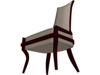 Wooden Chair 3D Model preview