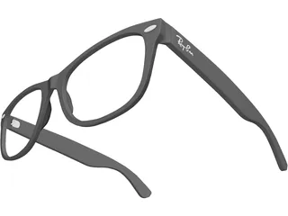 Rayban Glasses 3D Model preview