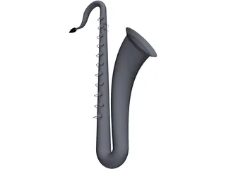 Saxophone 3D Model preview