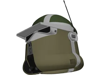 Star Wars AT-TE Gunner Helmet 3D Model preview