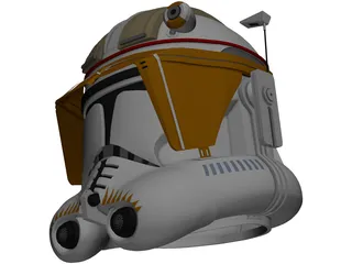 Commander Cody Helmet 3D Model preview