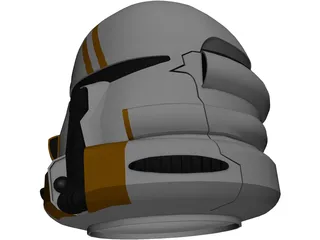 Airborne 212 Helmet 3D Model preview