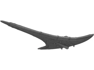 Star Gate Destiny Ship 3D Model preview