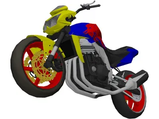 Kawasaki 750 3D Model preview