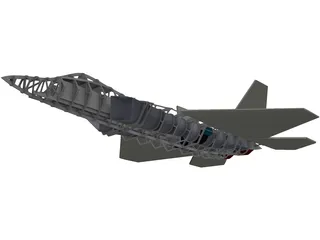 F-22 Raptor RC 3D Model preview