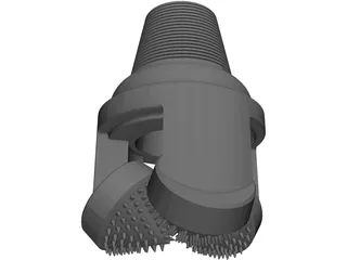 Tricone Drill 3D Model preview