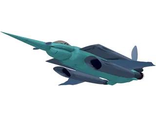 F-150 Fighter 3D Model preview