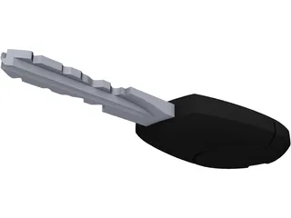 Fiat Car Key 3D Model preview