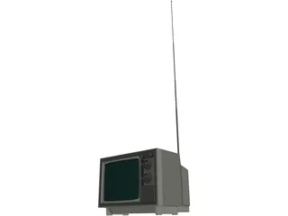 Small Portable TV 3D Model preview