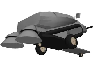 Tennant 414 Air Sweeper 3D Model preview