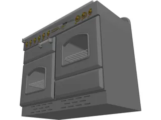Cooker Retro 3D Model preview