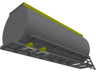 Oil Tanker Body 3D Model preview