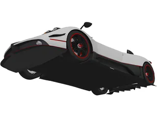 Pagani Cinque Roadster 3D Model preview