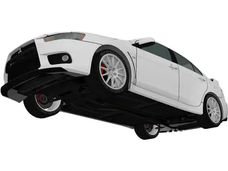 Mitsubishi Lancer Evo X 3D Model preview