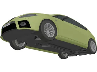 Seat Leon Cupra 3D Model preview