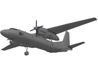 An-26 3D Model preview