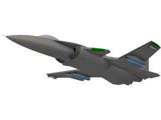 Sukhoi S-37 Berkut Jet 3D Model preview