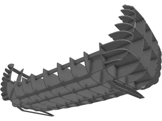 Sofa Laser Cut 3D Model preview