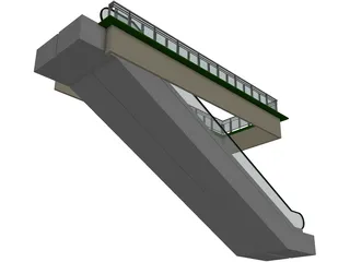 Escalator 3D Model preview