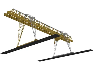 Gantry Crane 3D Model preview
