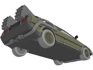 DMC DeLorean (1980) 3D Model preview