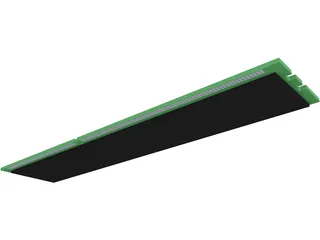 RAM DDR3 Memory Module 3D Model preview