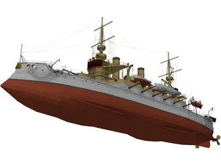Kearsarge class Battleship 3D Model preview
