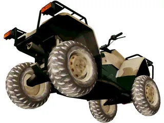 Quad 3D Model preview