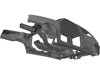 Volkswagen Golf Body 3D Model preview