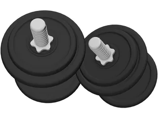 Dumbbell 3D Model preview