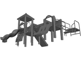 Children Playground 3D Model preview