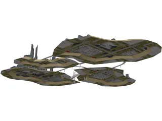 City Island 3D Model preview