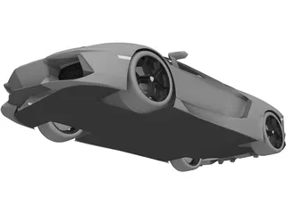 Lamborghini Aventador 3D Model preview