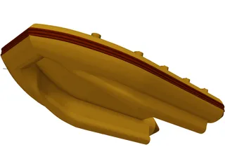 Zodiac Boat 3D Model preview