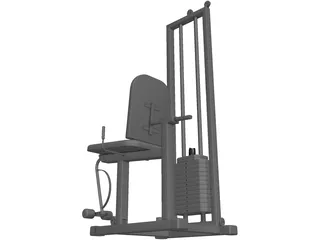 Leg Extension Equipment 3D Model preview
