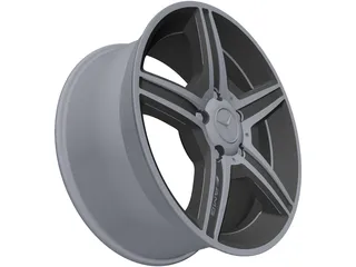 Mercedes-Benz AMG Alloy Wheel 3D Model preview