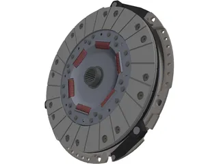Clutch Assembly 3D Model preview