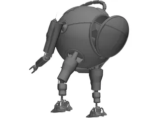 Round Robot 3D Model preview