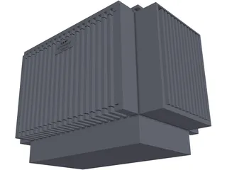 ABB 1000KVA Transformer 3D Model preview
