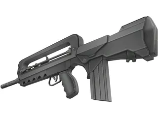 Famas 3D Model preview